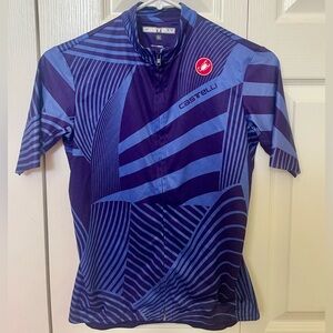 Castelli Women’s Blue Geometric Cycling Jersey